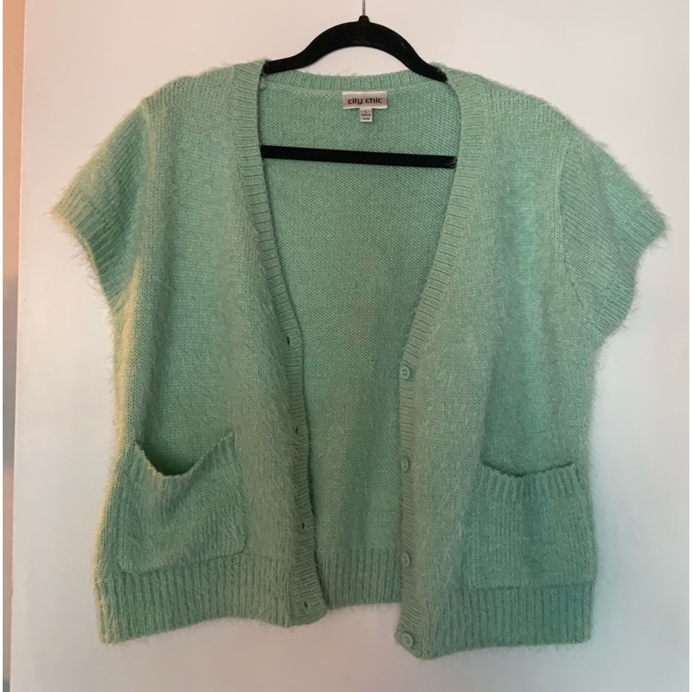 City Chic eyelash cardigan sweater